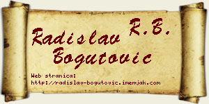 Radislav Bogutović vizit kartica